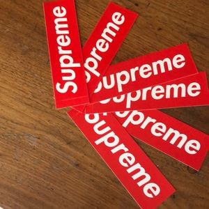 Supreme stickers red box logo 100% authentic
